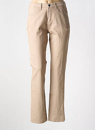 Blugi cu croială dreaptă maro GUY DUBOUIS femeie