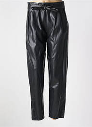Pantalon 7/8 talie înaltă talie înaltă negru PAUL BRIAL femme