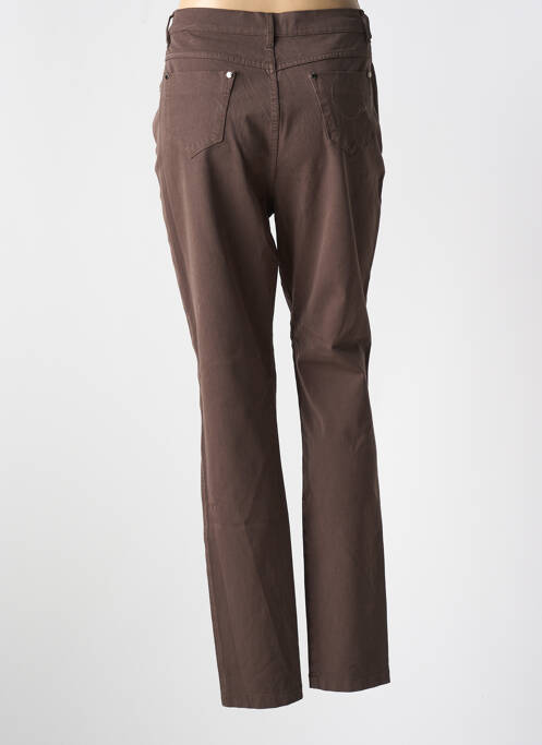 Blugi cu croială slim maro MARBLE femeie
