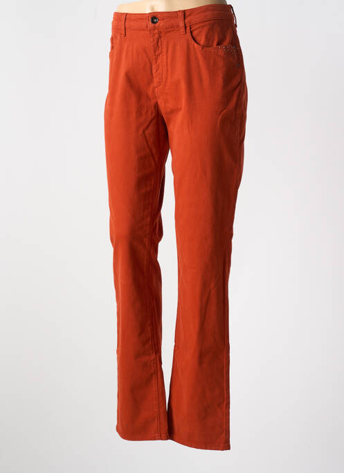 Pantalon slim portocaliu IMPULSION femeie