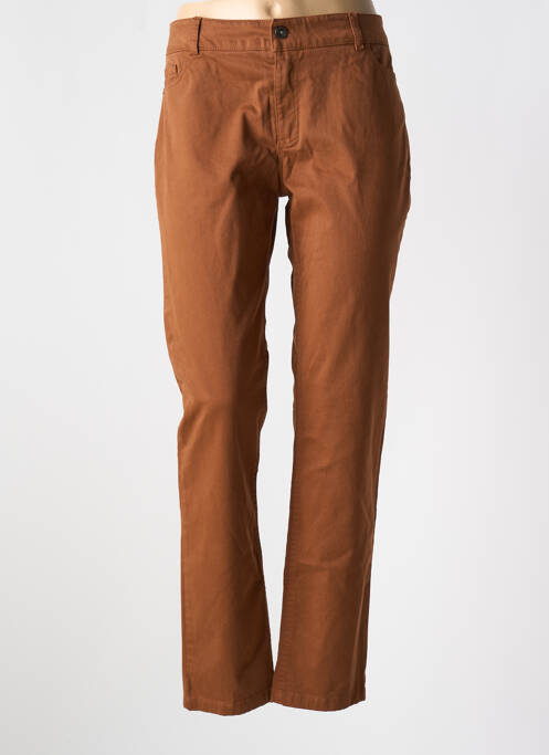 Blugi cu croială slim maro POUSSIERE D'ETOLE femeie