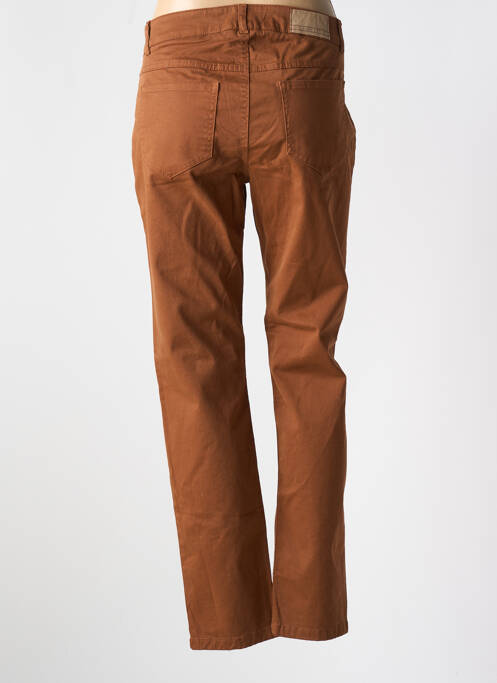 Blugi cu croială slim maro POUSSIERE D'ETOLE femeie
