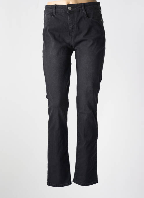 Blugi cu croială slim elasticitate talie înaltă negru MERI & ESCA femme