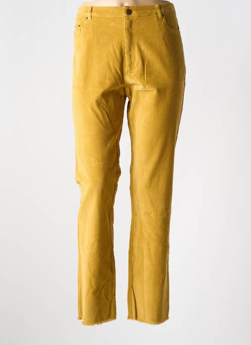 Pantalon slim galben SURKANA femeie