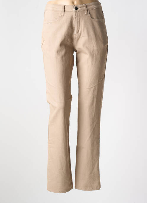 Blugi cu croială dreaptă maro GUY DUBOUIS femeie