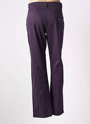 Pantalon drept elasticitate mărime normală violet AVENTURES DES TOILES femeie