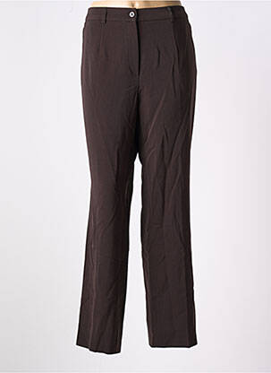 Pantalon drept țesătură crep mărime normală maro GERKE MY PANTS femeie