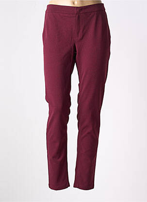 Pantalon chino buzunare talie înaltă roșu AKELA KEY femeie