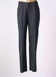 Pantalon drept talie cu cleme talie înaltă gri GUY DUBOUIS femme