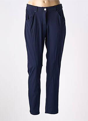 Pantalon slim albastru MALOKA femeie