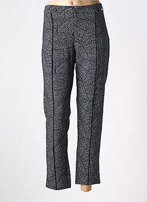 Pantalon 7/8 talie înaltă talie înaltă negru MALOKA femeie