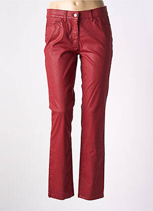 Pantalon slim țesătură acoperită mărime normală roșu GERKE MY PANTS femeie