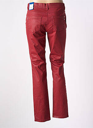 Pantalon slim țesătură acoperită mărime normală roșu GERKE MY PANTS femeie
