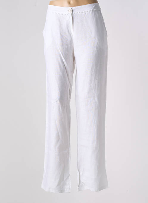 Pantalon drept alb MALOKA femeie