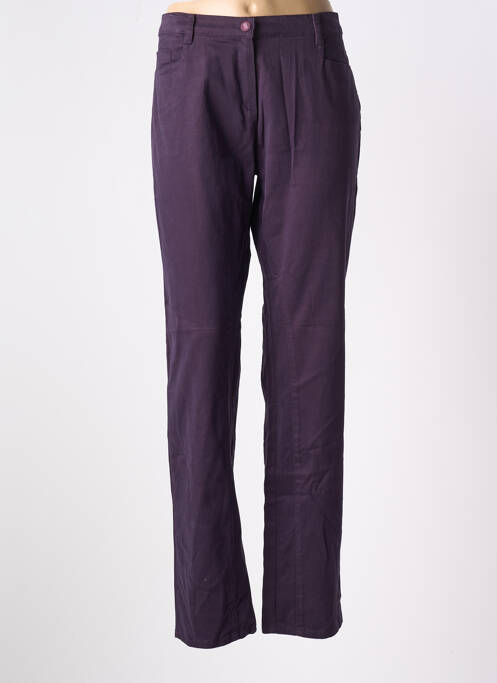 Pantalon drept violet AVENTURES DES TOILES femeie
