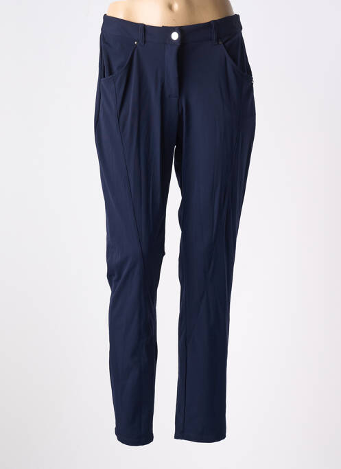 Pantalon slim albastru MALOKA femeie