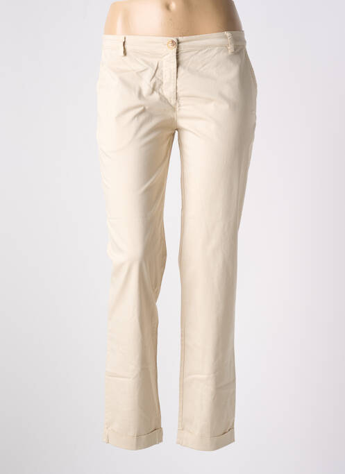 Pantalon chino bej LA FEE MARABOUTEE femeie