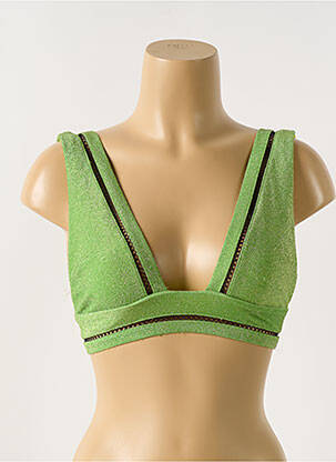Sutien de costum de baie elasticitate sutien balconet cu decolteu înalt verde LES CANEBIERS femeie