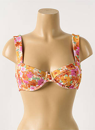 Sutien de costum de baie elasticitate top bentiță portocalie ROBIN femeie