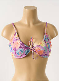 Sutien de costum de baie elasticitate sutien balconet cu decolteu înalt violet SANS MARQUE femme