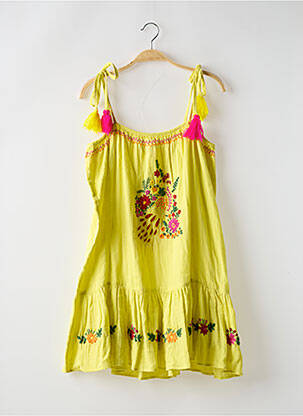 Rochie scurtă galben WILD femeie