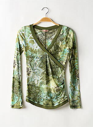 Top verde ICI ET MAINTENANT femeie