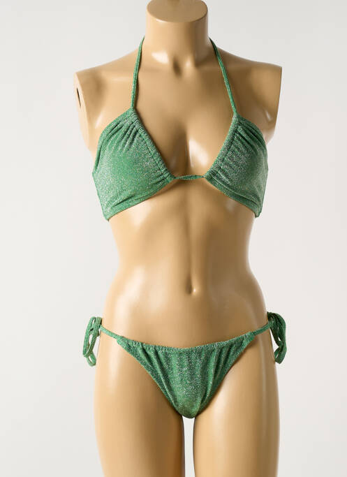 Costum de baie din două piese verde SANS MARQUE femeie