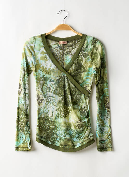 Top verde ICI ET MAINTENANT femeie