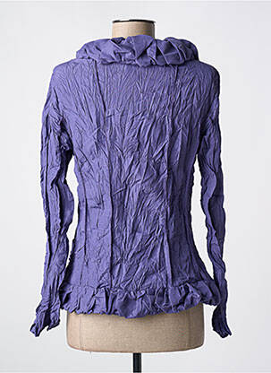 Jachete casual buzunare violet L33 femeie