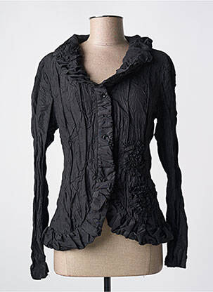 Jachete casual buzunare negru L33 femeie