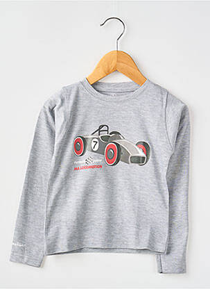 Tricou gri MA LOCOMOTION băiat