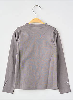 Tricou mâneci lungi mâneci lungi gri MA LOCOMOTION băiat