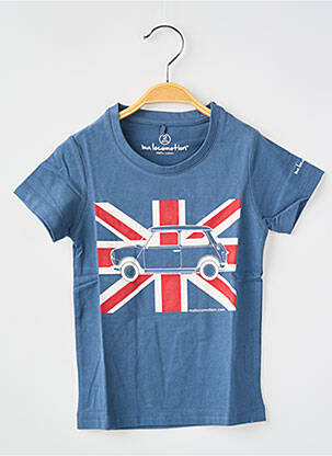 Tricou croială dreaptă mâneci scurte albastru MA LOCOMOTION băiat