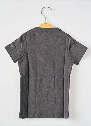 Tricou croială dreaptă mâneci scurte gri MA LOCOMOTION băiat
