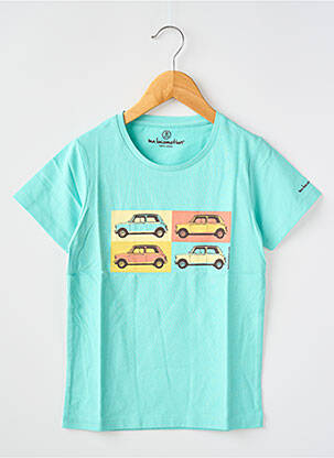 Tricou croială dreaptă mâneci scurte albastru MA LOCOMOTION băiat