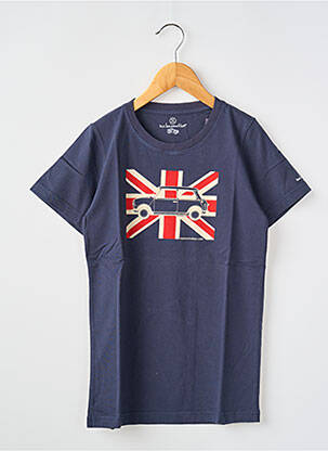 Tricou croială dreaptă mâneci scurte albastru MA LOCOMOTION băiat