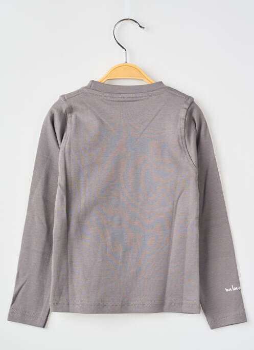 Tricou gri MA LOCOMOTION băiat