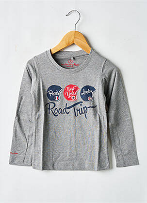 Tricou gri MA LOCOMOTION băiat