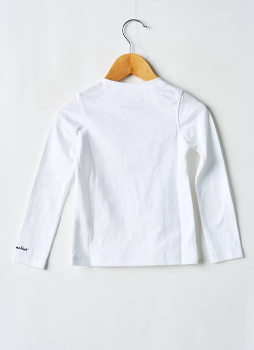 Tricou alb MA LOCOMOTION băiat