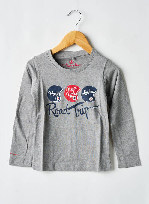 Tricou gri MA LOCOMOTION băiat