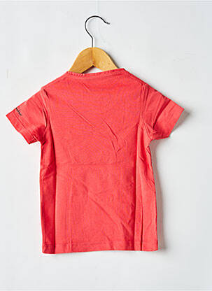 Tricou serigrafie flockată mâneci scurte roșu MA LOCOMOTION băiat