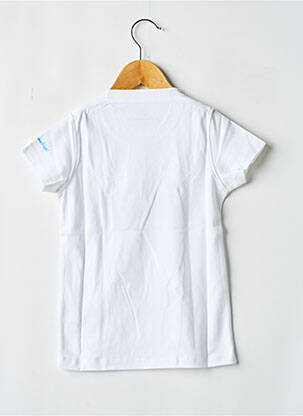 Tricou serigrafie flockată mâneci scurte alb MA LOCOMOTION băiat