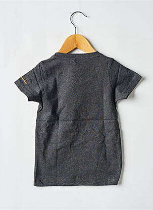 Tricou serigrafie flockată mâneci scurte gri MA LOCOMOTION băiat
