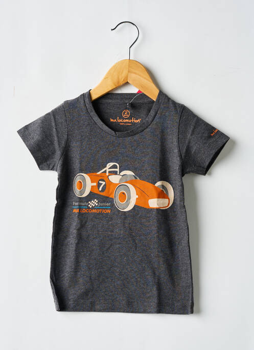 Tricou gri MA LOCOMOTION băiat