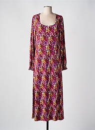 Rochie lungă mâneci lungi mâneci lungi violet ZILCH femme