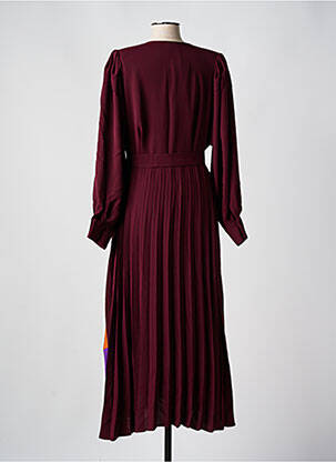 Rochie lungă mâneci lungi mâneci lungi violet MAT FASHION femeie