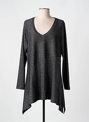 Tunică mâneci lungi negru MAT FASHION femeie