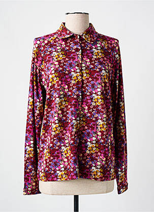 Cămașă imprimeu floral mâneci lungi violet ZILCH femeie