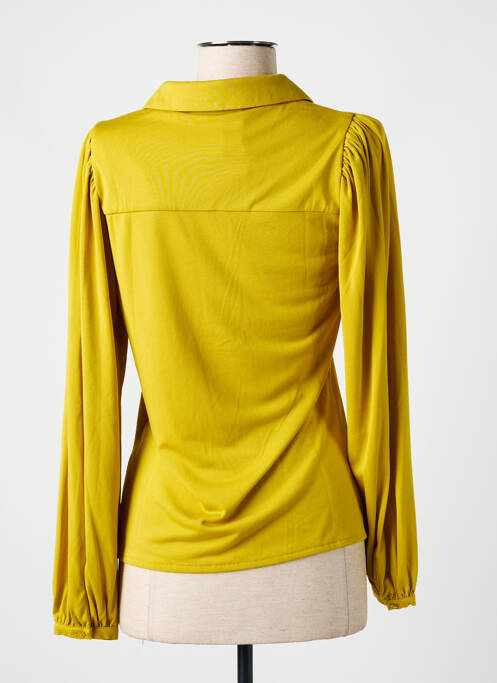 Polo mâneci lungi mâneci lungi galben ESQUALO femme