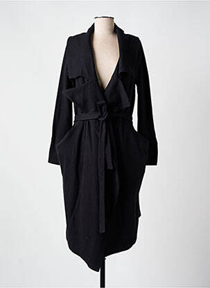 Palton lung negru URBAN femeie